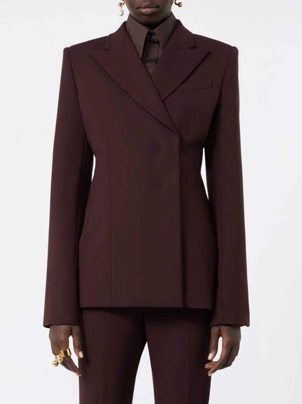 Sportmax Women Tailored Stretch Wool Jacket - Plum SPORTMAX