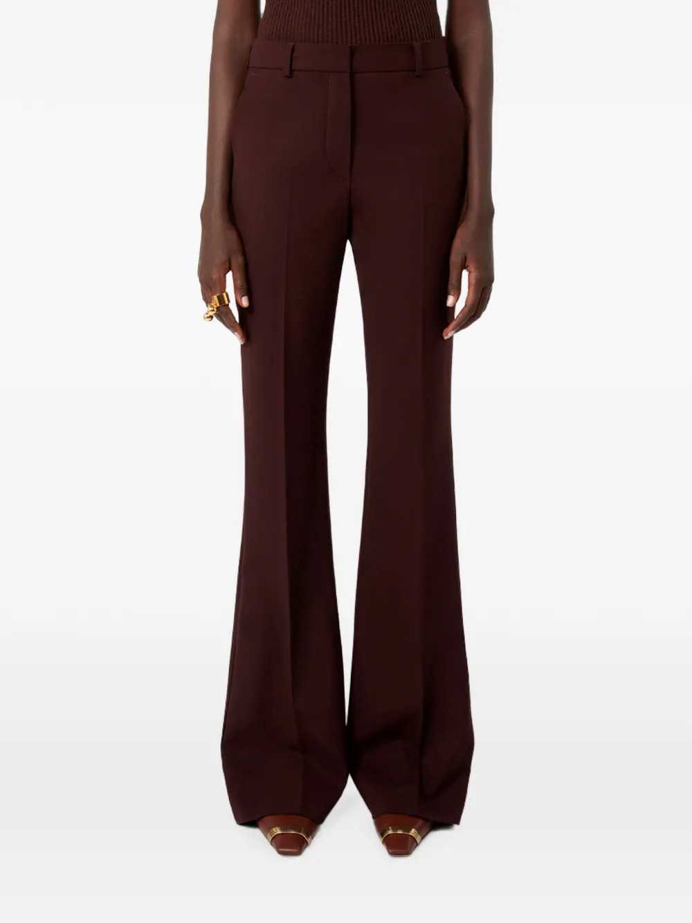 Sportmax Women Flared Trousers With Pressed Crease SPORTMAX