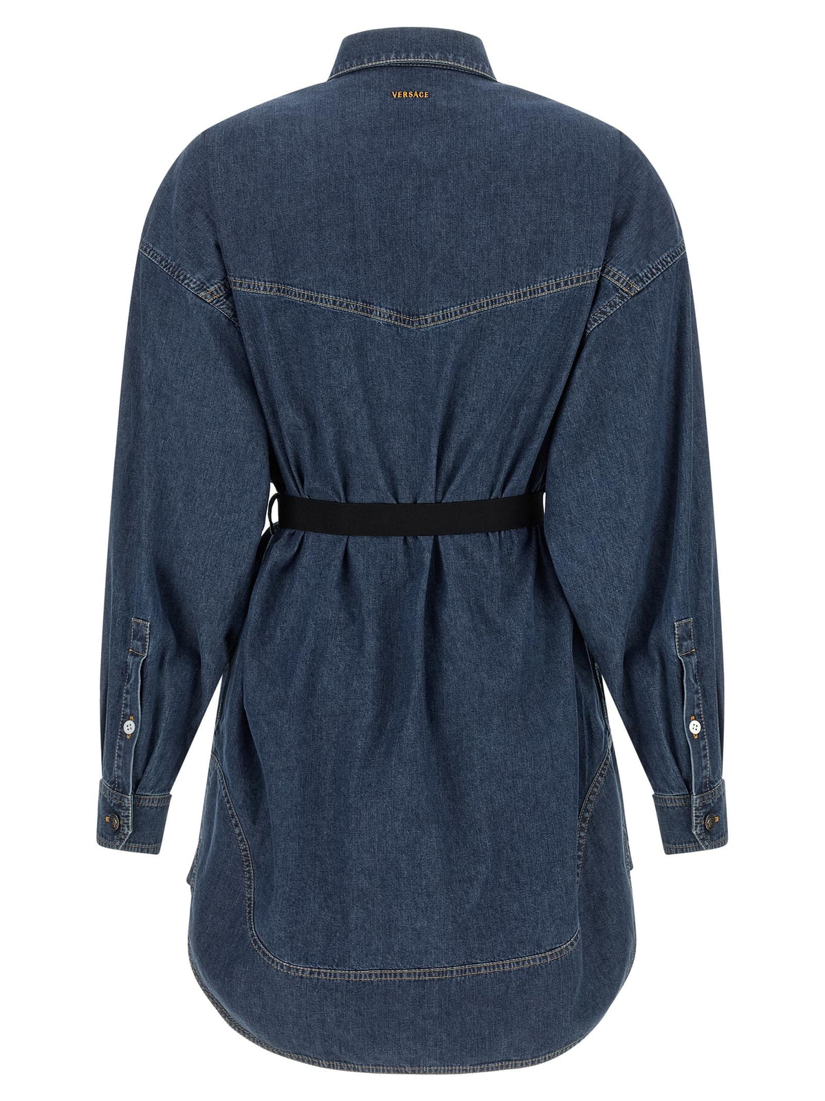 Versace Women Chambray Denim Dress VERSACE