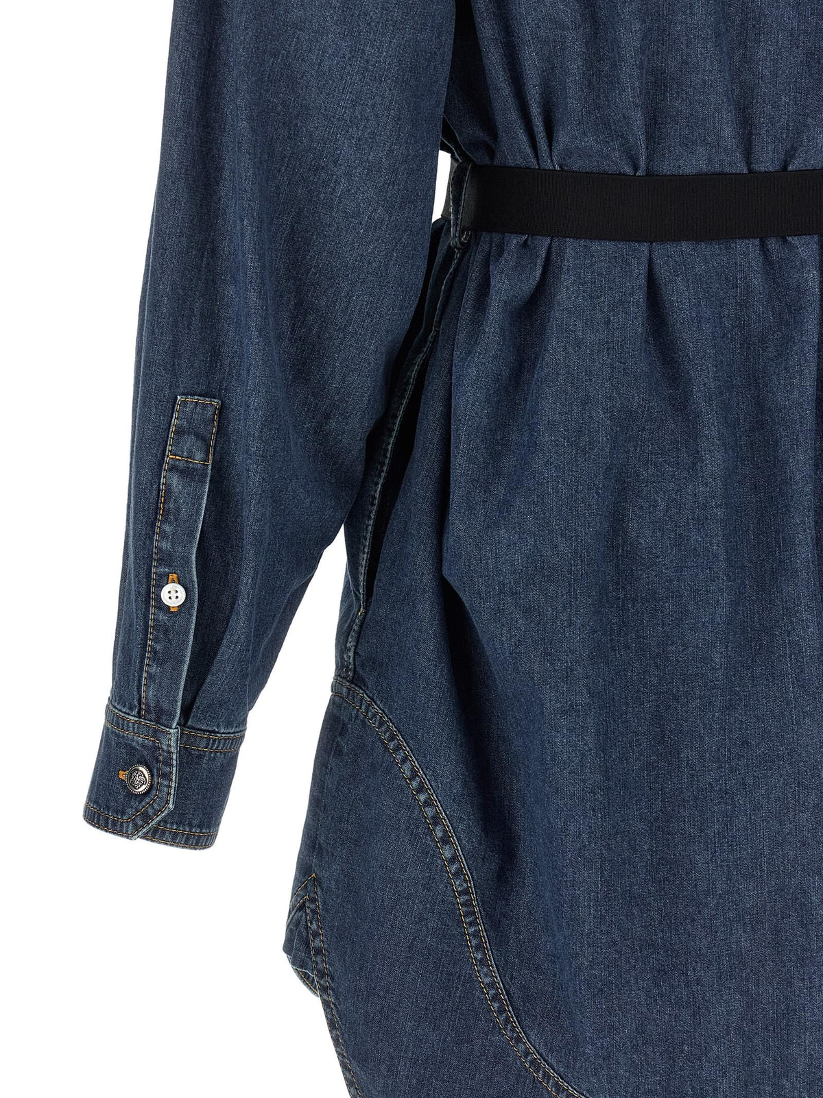 Versace Women Chambray Denim Dress VERSACE