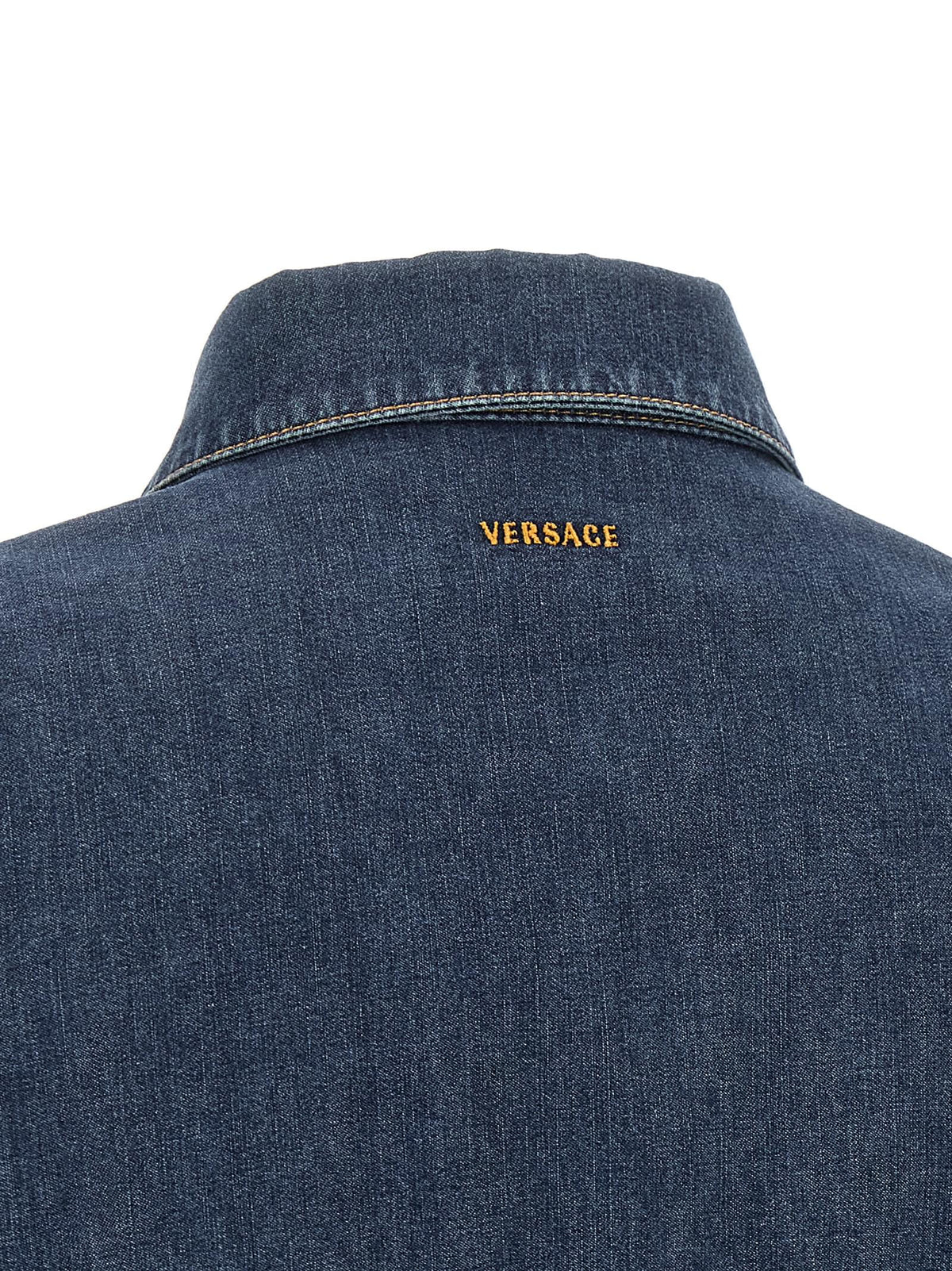 Versace Women Chambray Denim Dress VERSACE