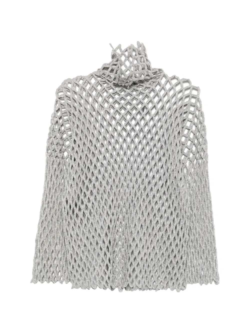 Sportmax Women Open-Knit Turtleneck Sweater SPORTMAX