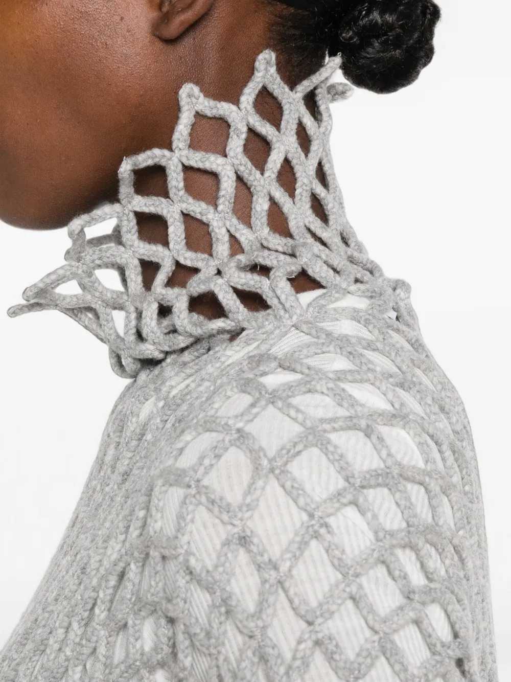 Sportmax Women Open-Knit Turtleneck Sweater SPORTMAX