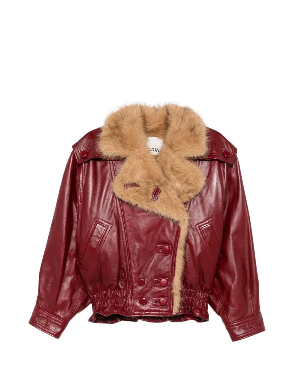 Marant Women Valina Glossy Leather Jacket ISABEL MARANT