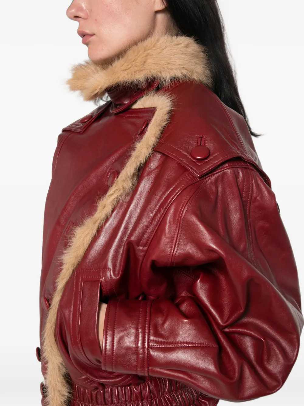 Marant Women Valina Glossy Leather Jacket ISABEL MARANT