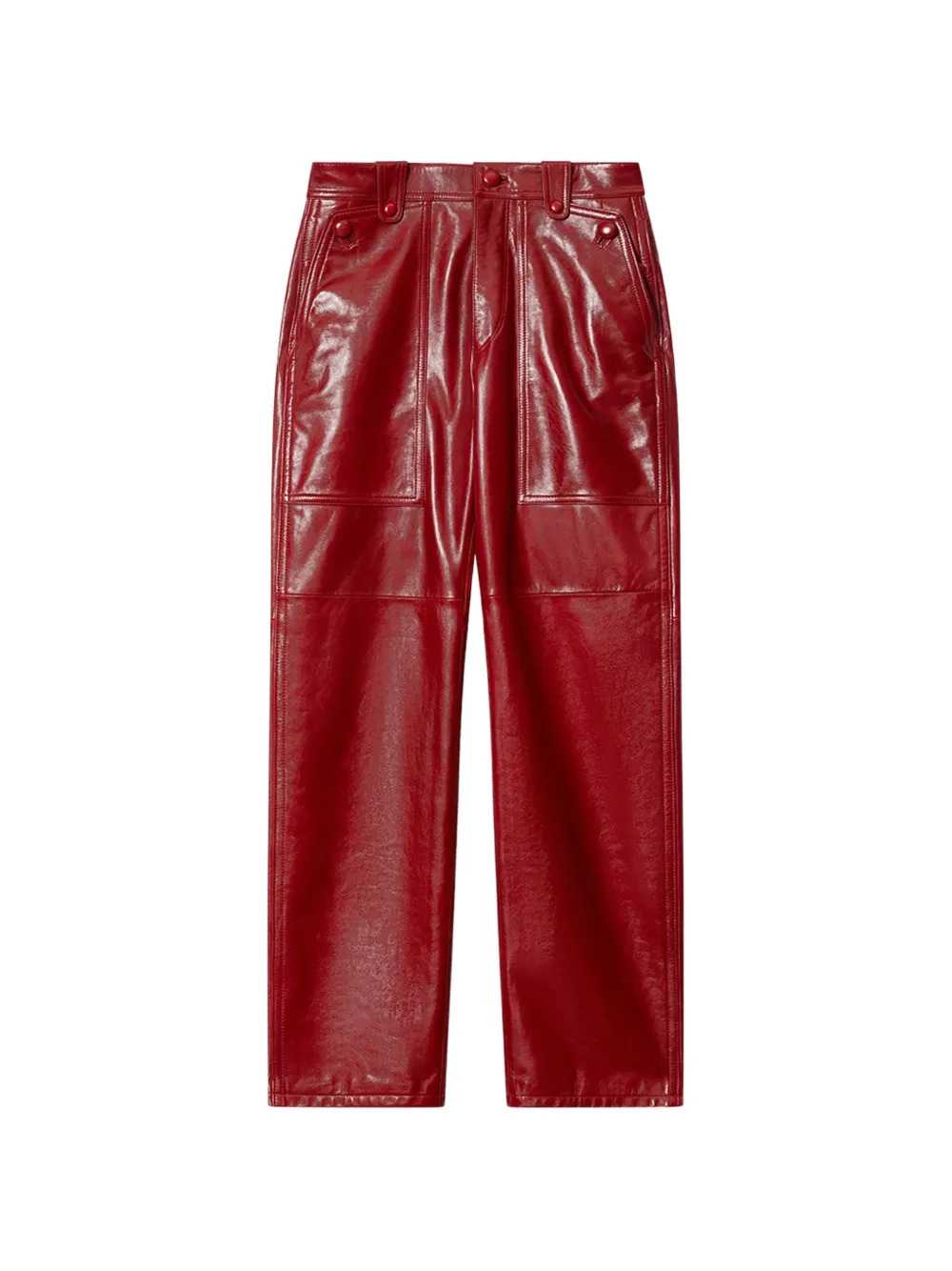 Marant Women Valka Leather Trousers ISABEL MARANT