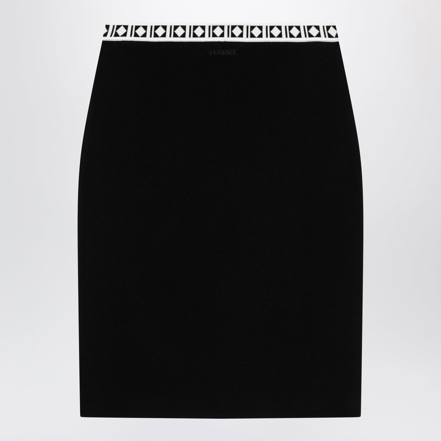 Versace Jacquard Viscose-Blend Midi Skirt In Black Women VERSACE