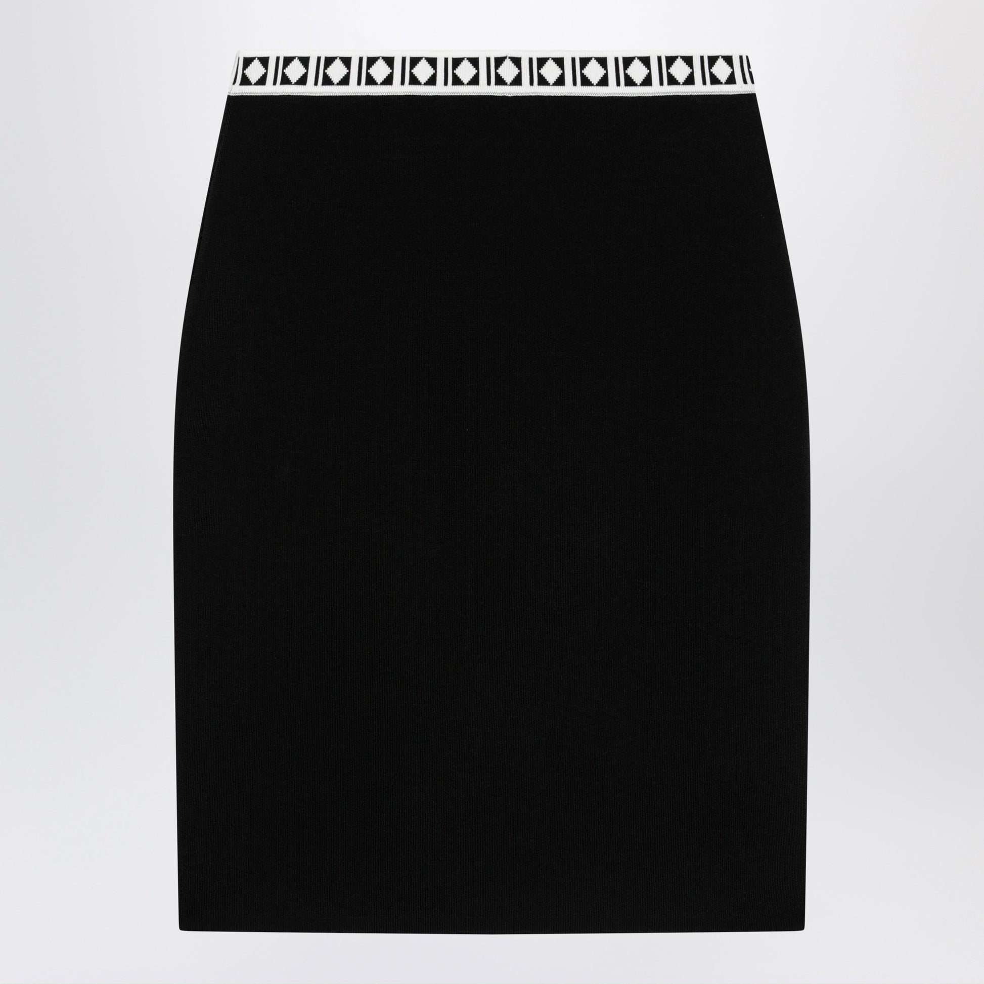Versace Jacquard Viscose-Blend Midi Skirt In Black Women VERSACE