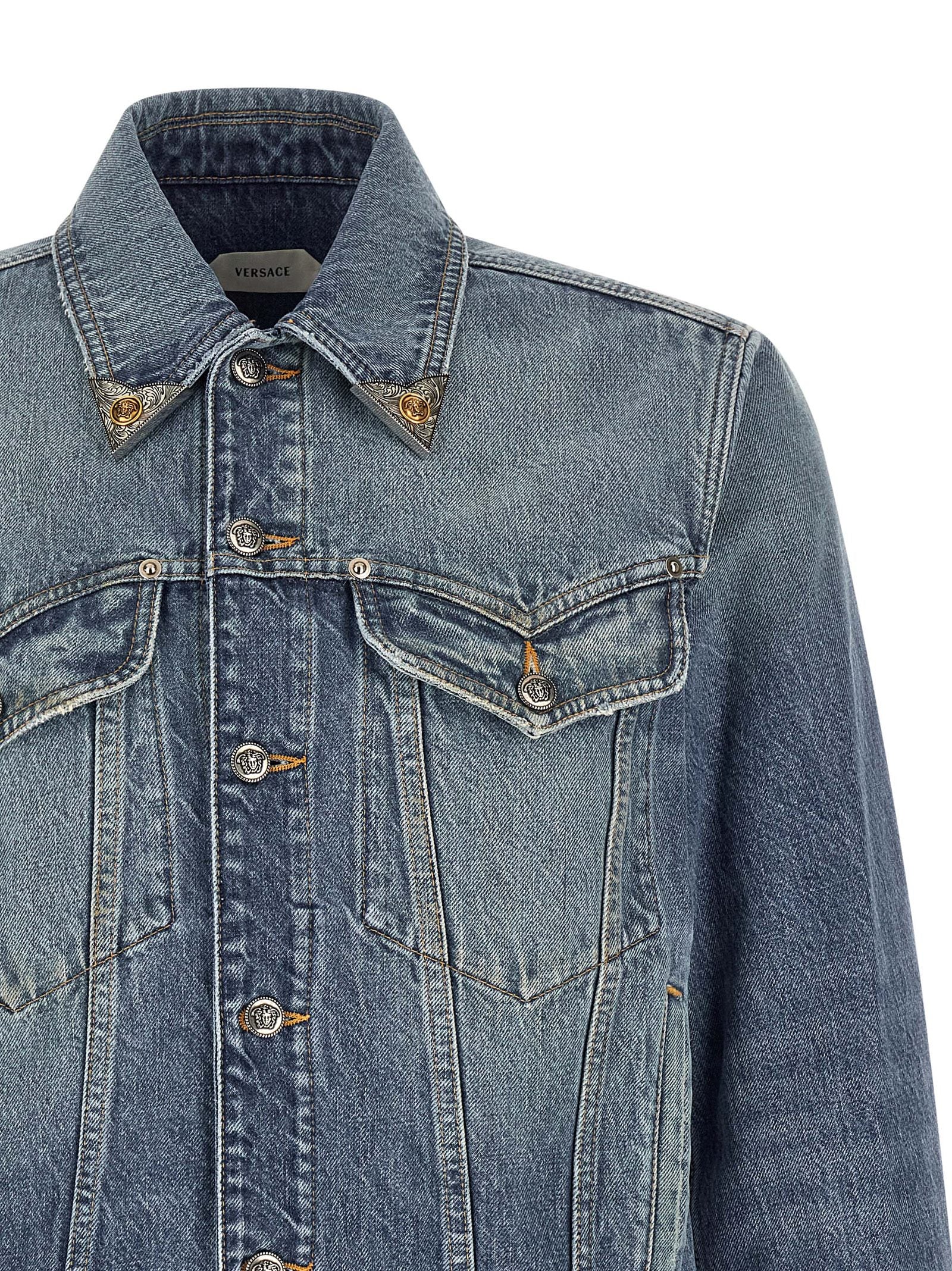 Versace Men 'Medusa' Denim Jacket VERSACE