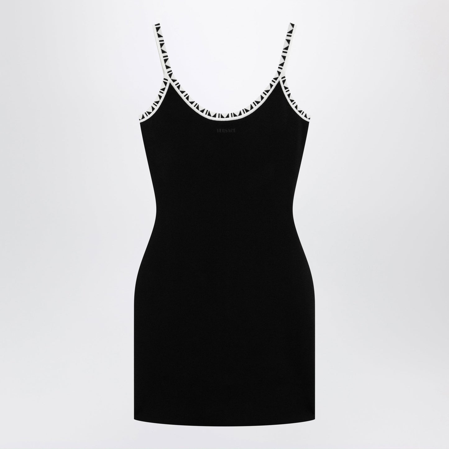 Versace Black Stretch Viscose Mini Dress Women VERSACE