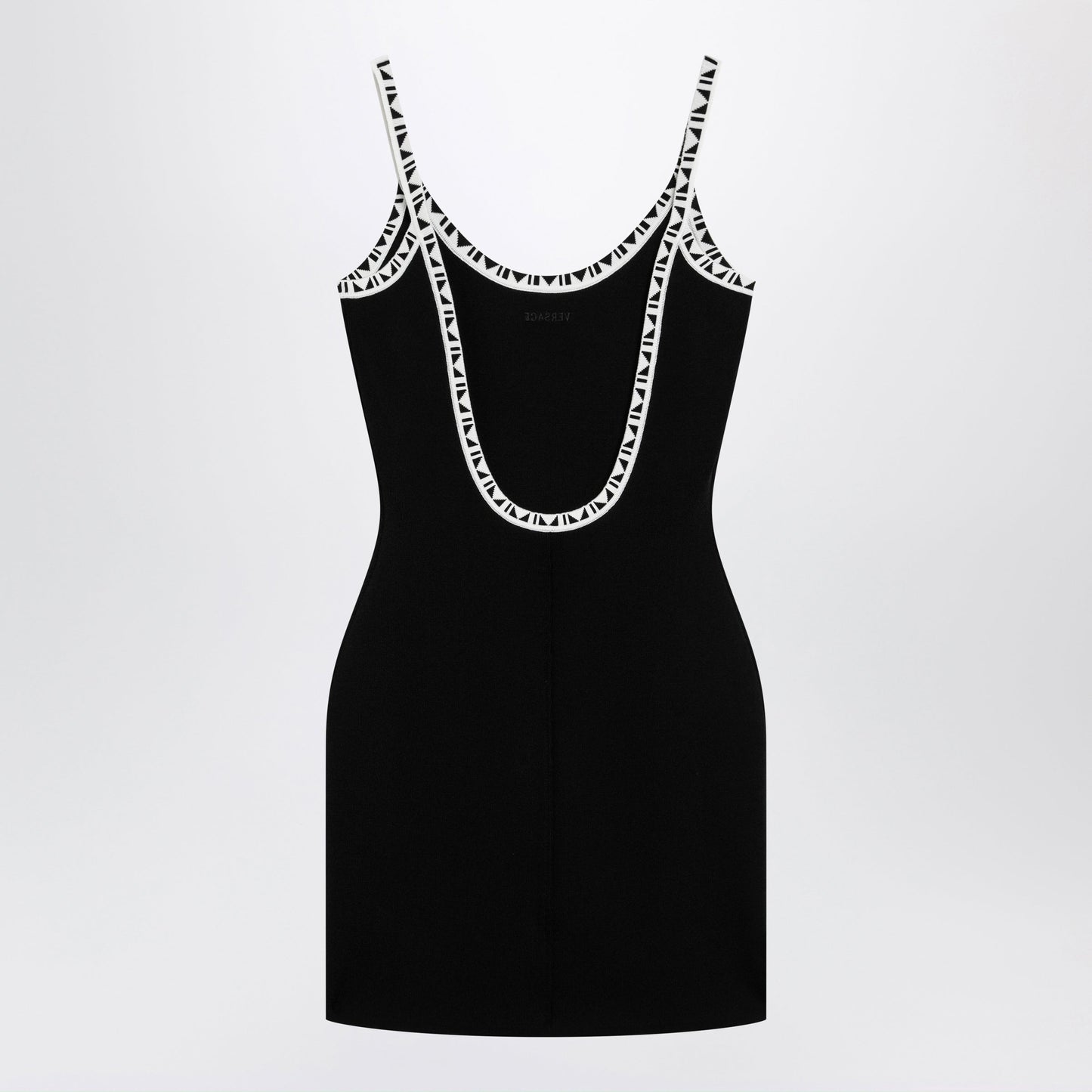 Versace Black Stretch Viscose Mini Dress Women VERSACE