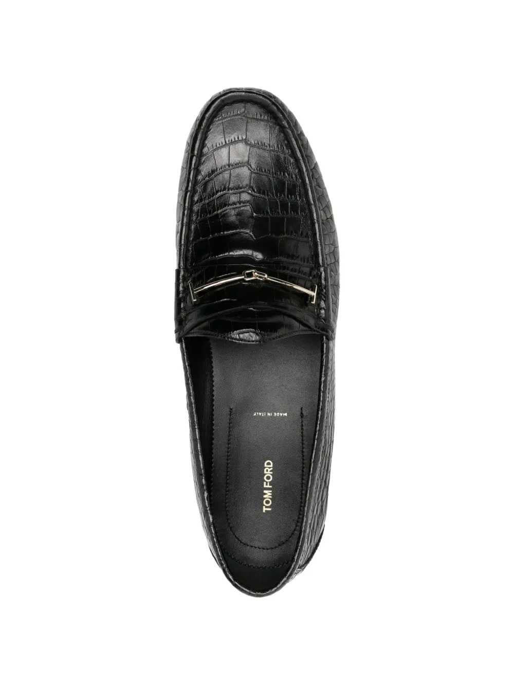 Tom Ford Men Crocodile-Effect Loafers TOM FORD