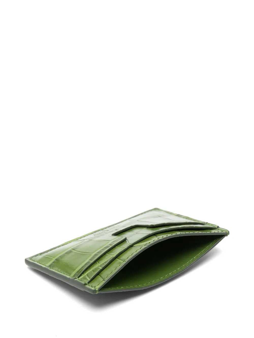 Tom Ford Men T Line Card Holder With Crocodile Effect TOM FORD