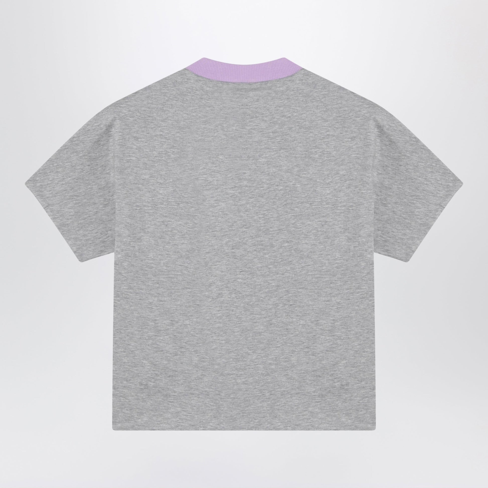 Versace Reversible Grey/Lilac Cotton Jersey T-Shirt Women VERSACE