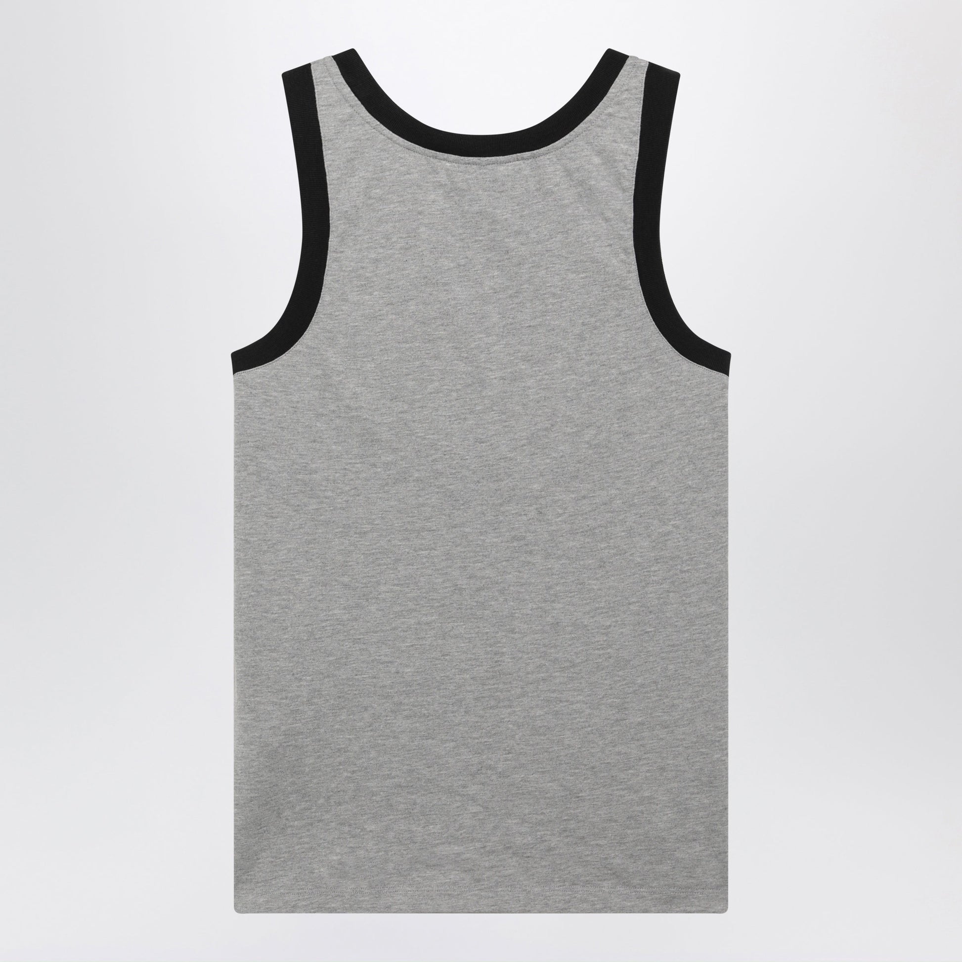 Versace Light Grey Cotton Jersey T-Shirt With Logo Print Women VERSACE