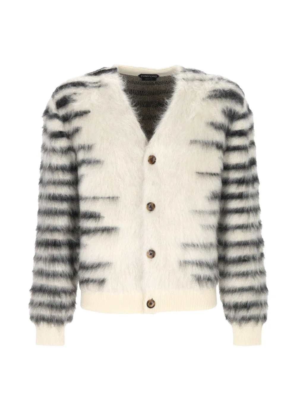Tom Ford Men Striped Mohair-Blend Cardigan TOM FORD