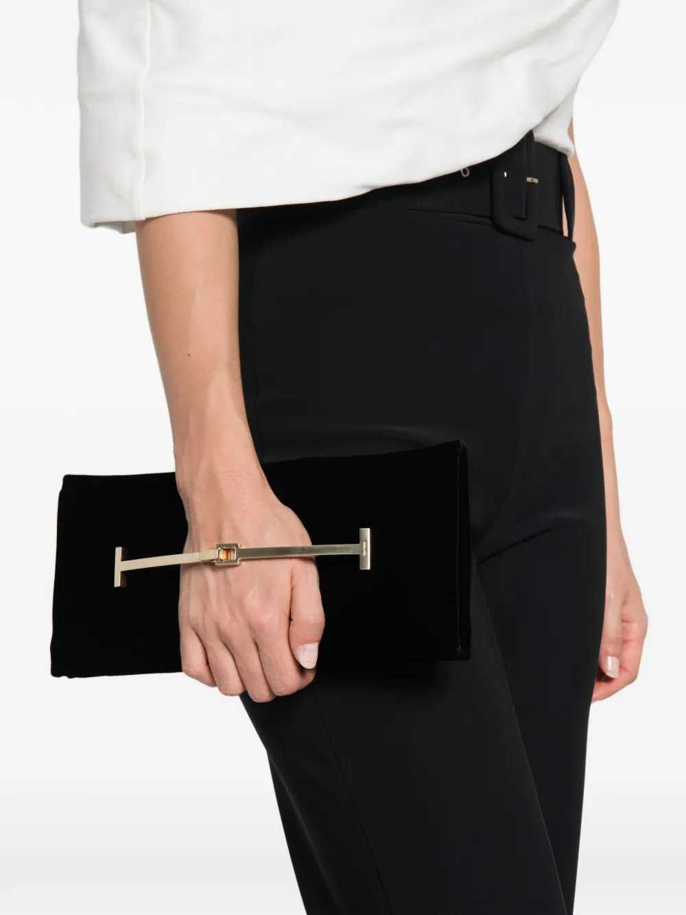 Tom Ford Women Velvet Clutch With T-Strap TOM FORD
