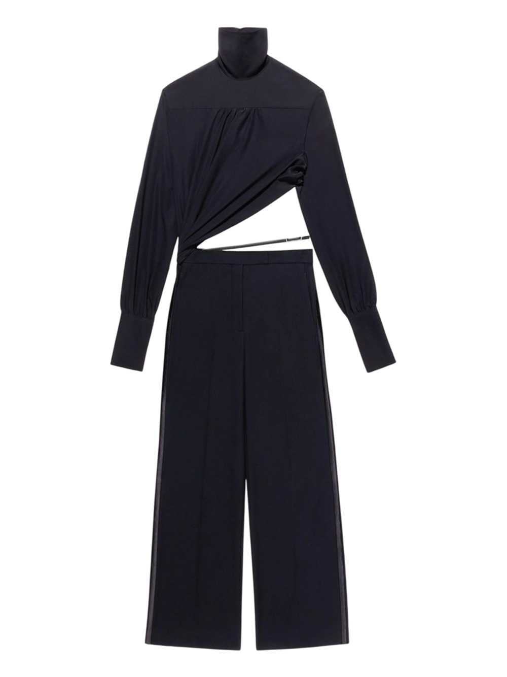 Tom Ford Women Washed Silk Tuxedo-Style Jumpsuit With Belt Detail TOM FORD