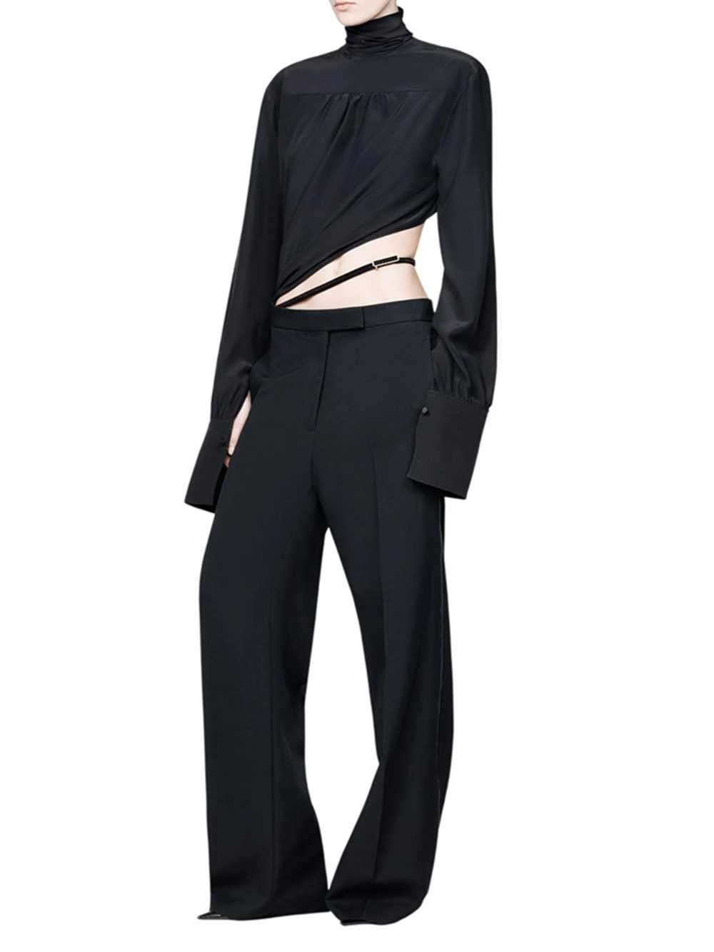 Tom Ford Women Washed Silk Tuxedo-Style Jumpsuit With Belt Detail TOM FORD
