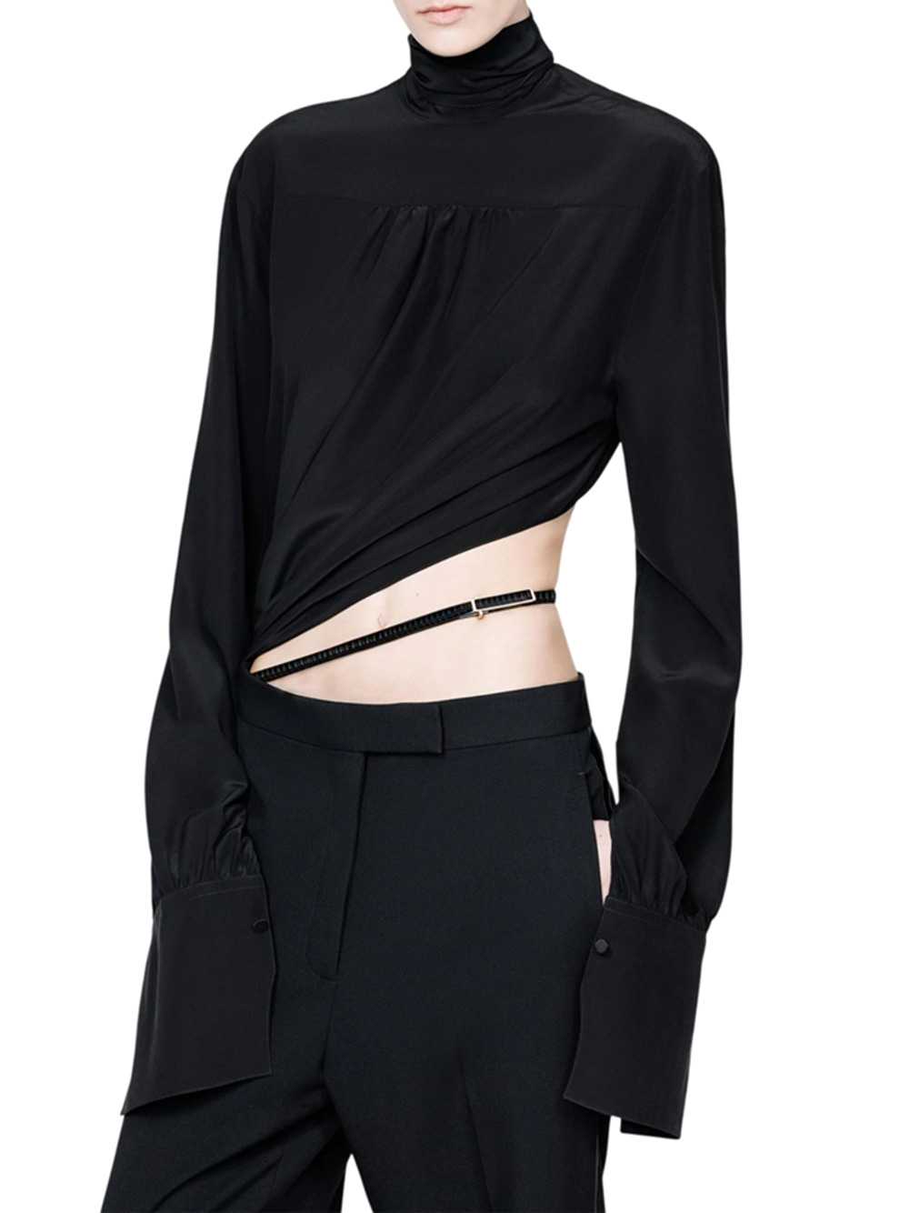 Tom Ford Women Washed Silk Tuxedo-Style Jumpsuit With Belt Detail TOM FORD