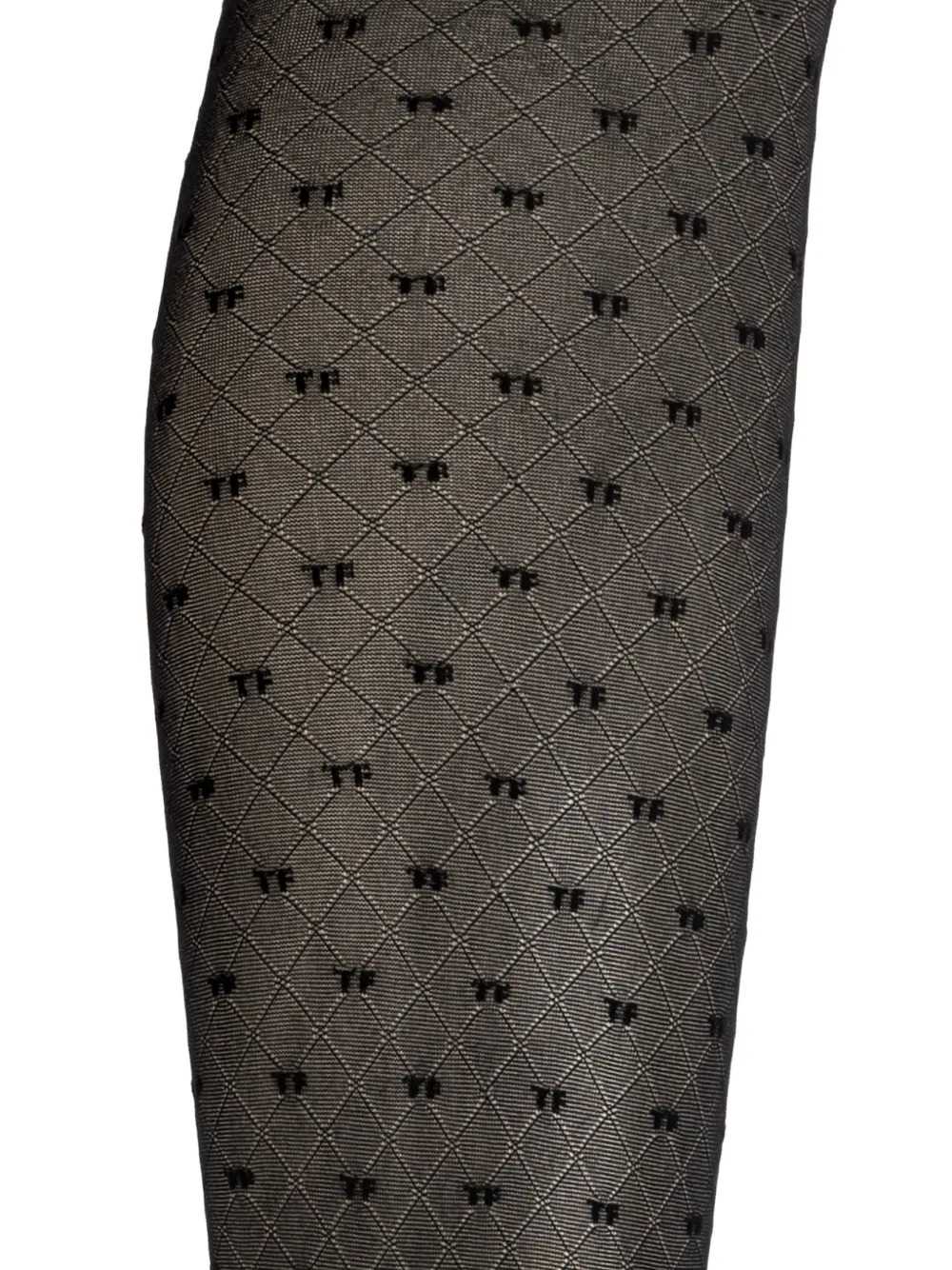 Tom Ford Women Monogram-Patterned Diamond-Knit Tights TOM FORD