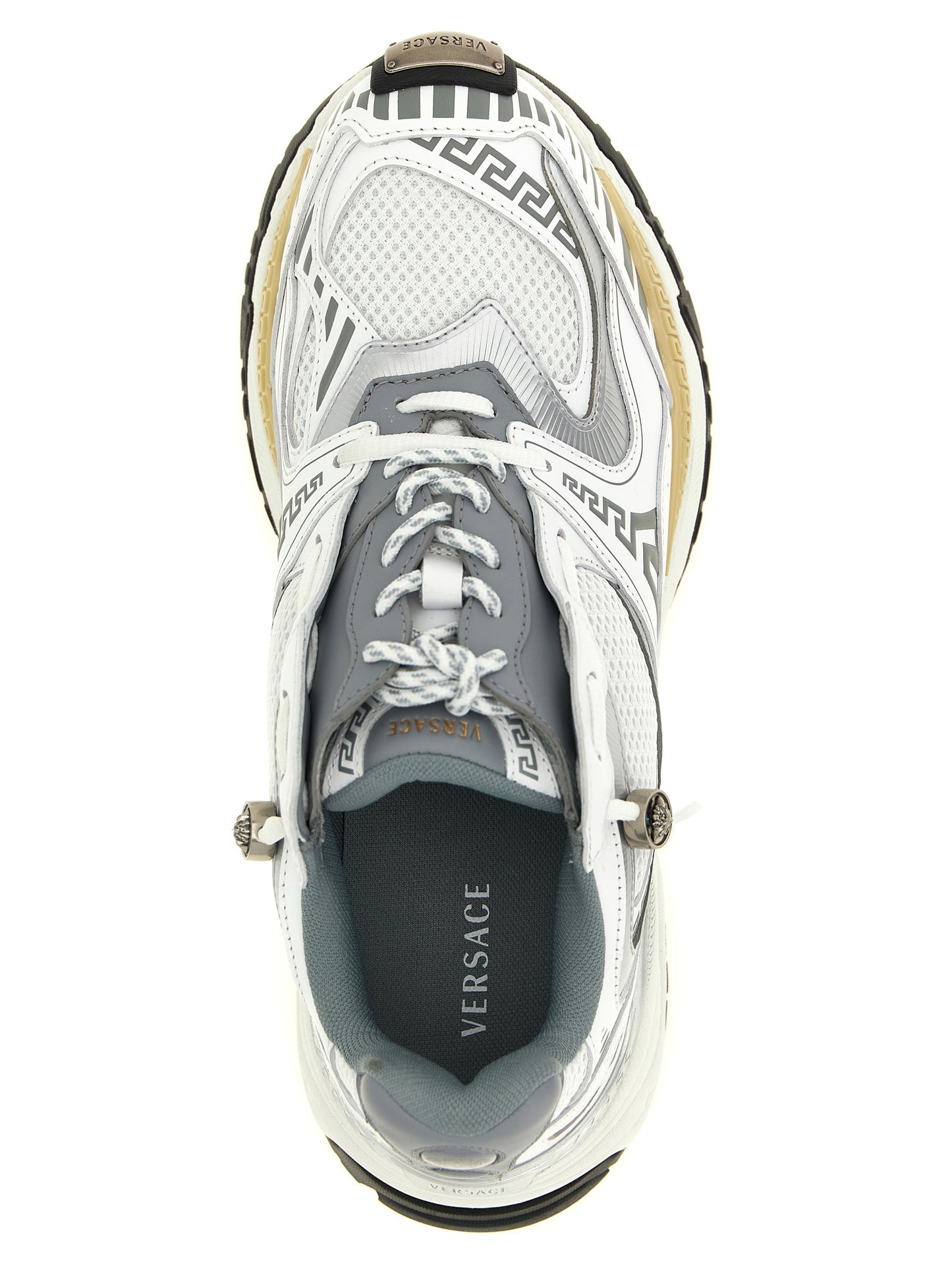 Versace Men 'Icaro' Mesh And Leather Fabric Sneakers VERSACE