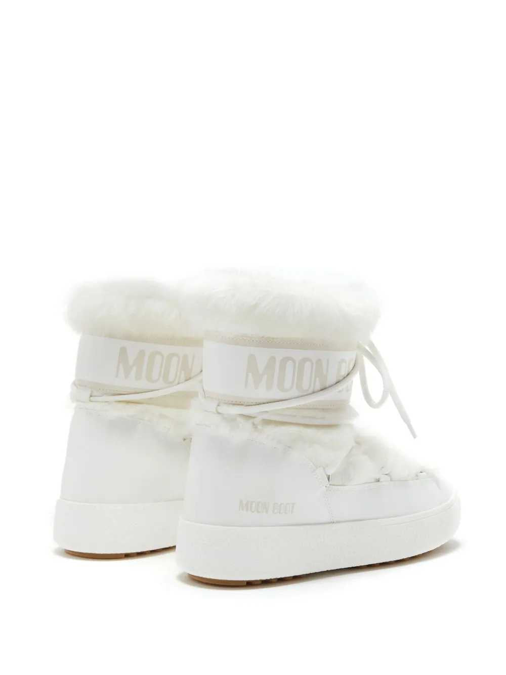 Moon Boot Women White Ltrack Low Faux-Fur Boots MOON BOOT