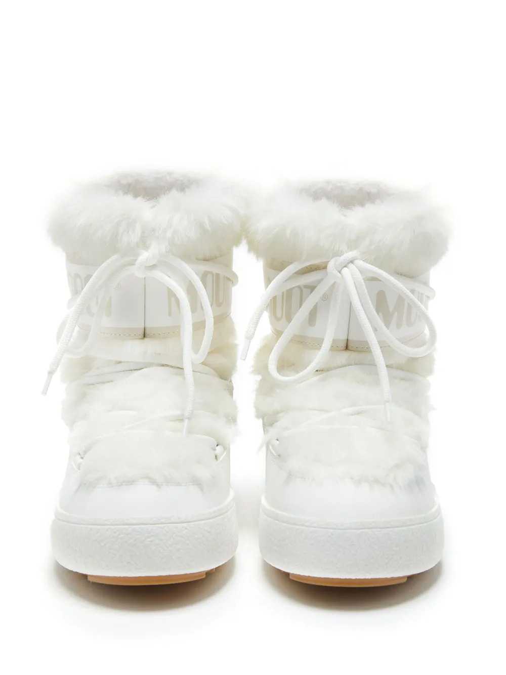 Moon Boot Women White Ltrack Low Faux-Fur Boots MOON BOOT