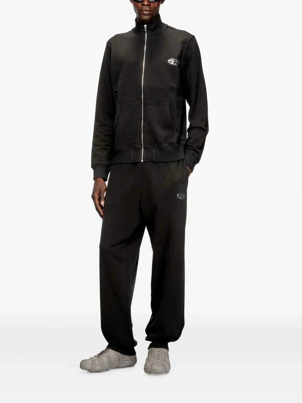 Diesel Men Oval D Sweater With Zip DIESEL