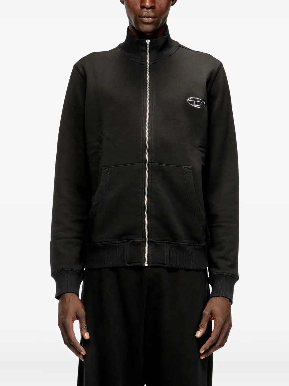 Diesel Men Oval D Sweater With Zip DIESEL
