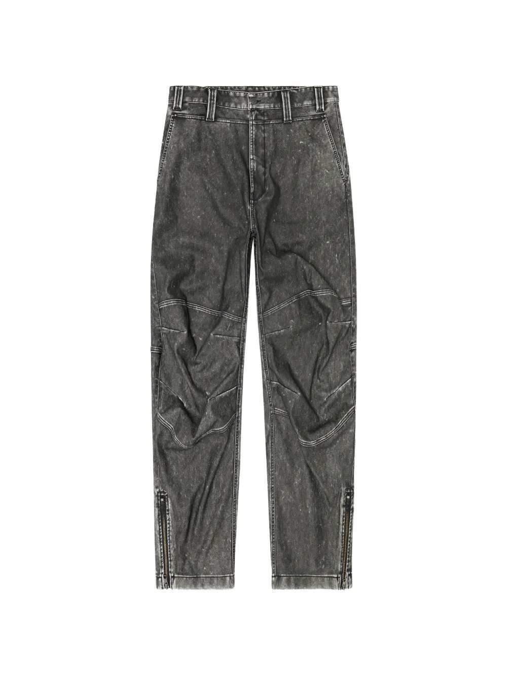 Diesel Men Distressed-Effect Bonded Fabric Trousers DIESEL