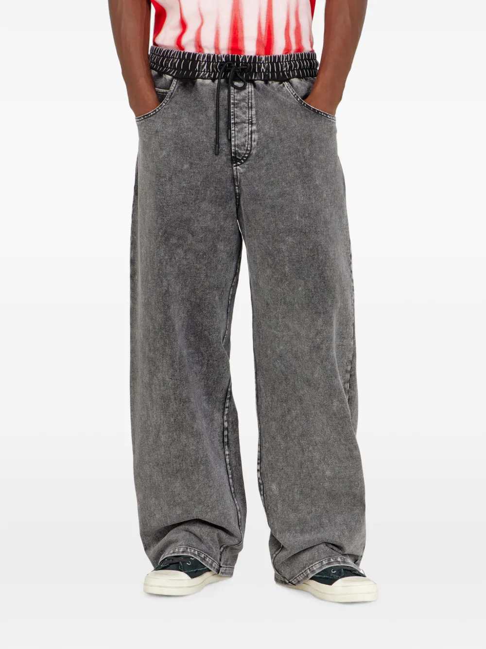 Diesel Men Denim-Effect Sweatpants DIESEL