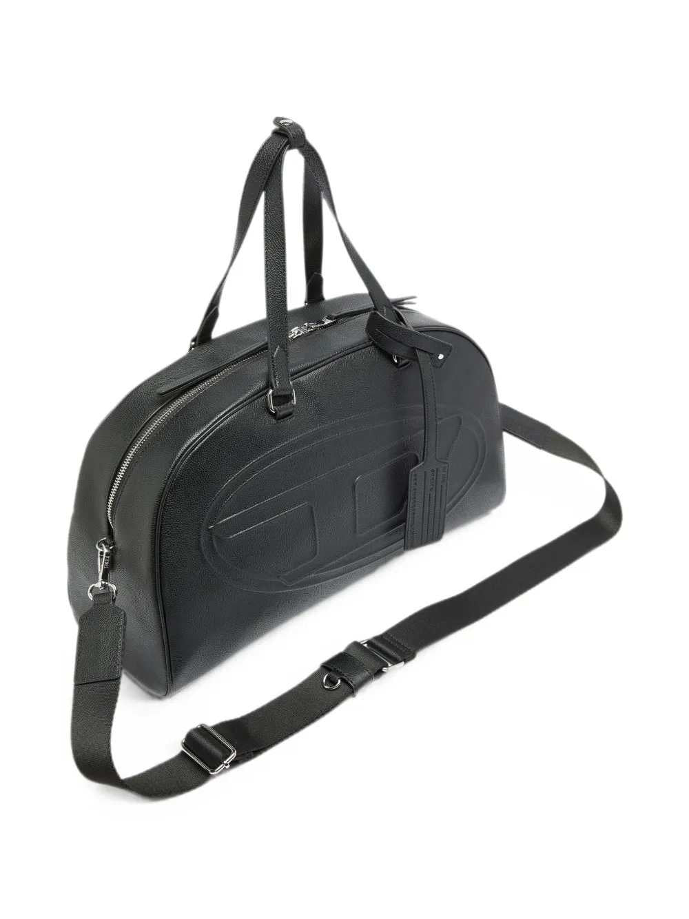 Diesel Men 1Dr Dome Leather Travel Bag With Oval D Logo DIESEL