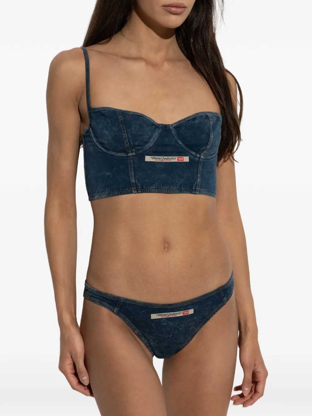 Diesel Women Sheila-Dnm Bra With Appliqué DIESEL