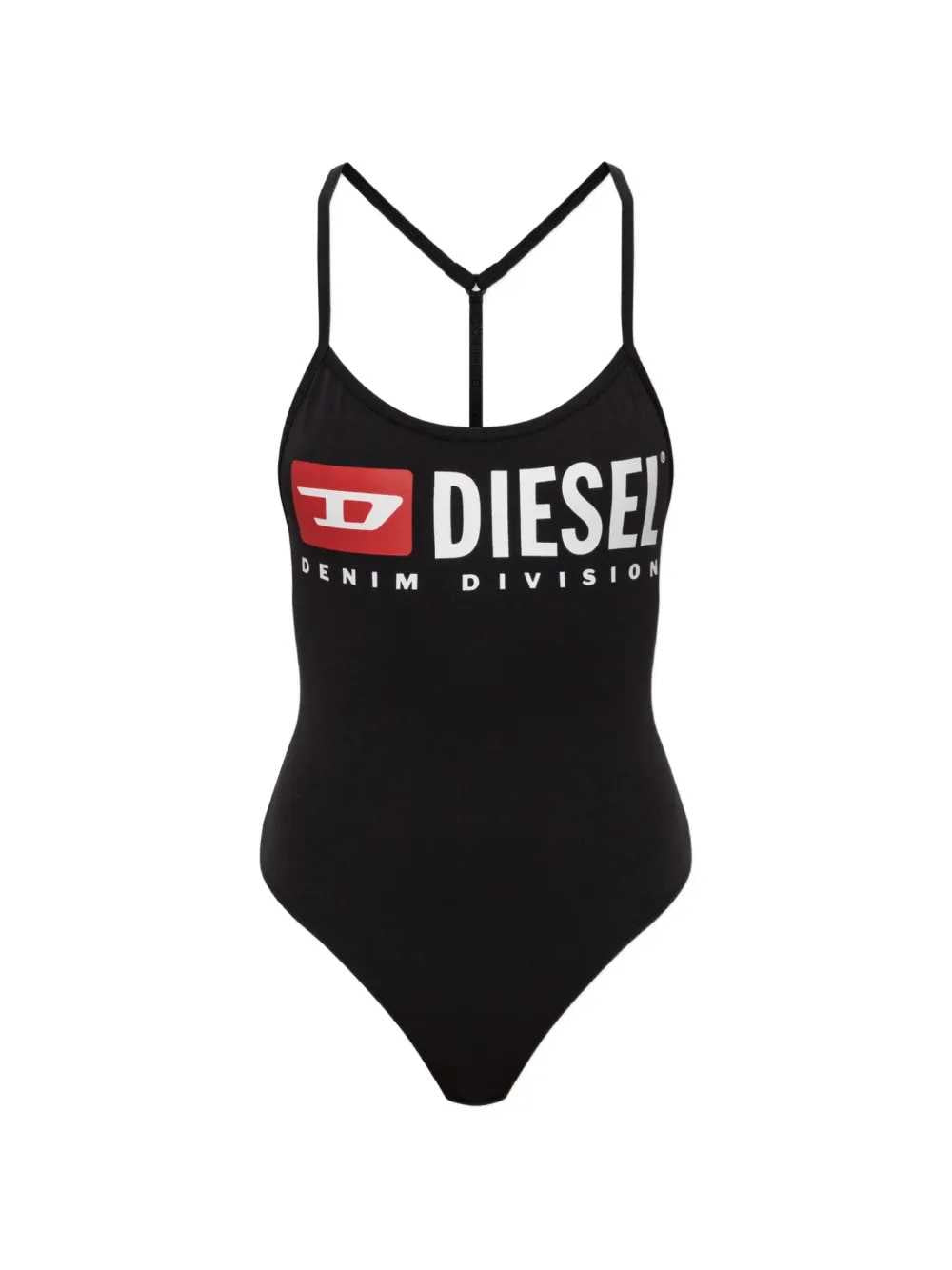 Diesel Women Cotton Bodysuit With T-Back Straps DIESEL
