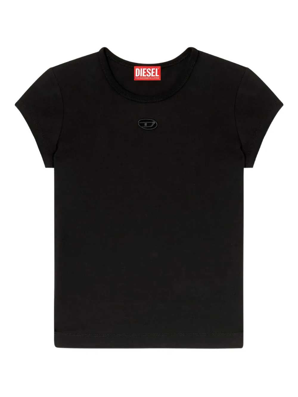 Diesel Women T-Angie T-Shirt With Embroidery DIESEL