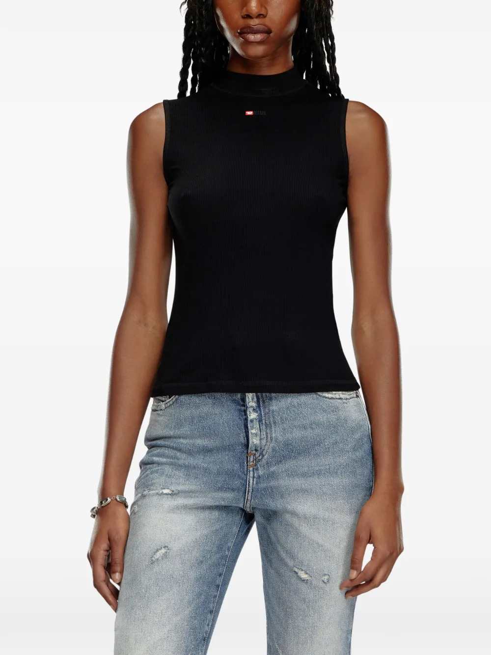 Diesel Women T-Mokky Embroidered Tank Top DIESEL