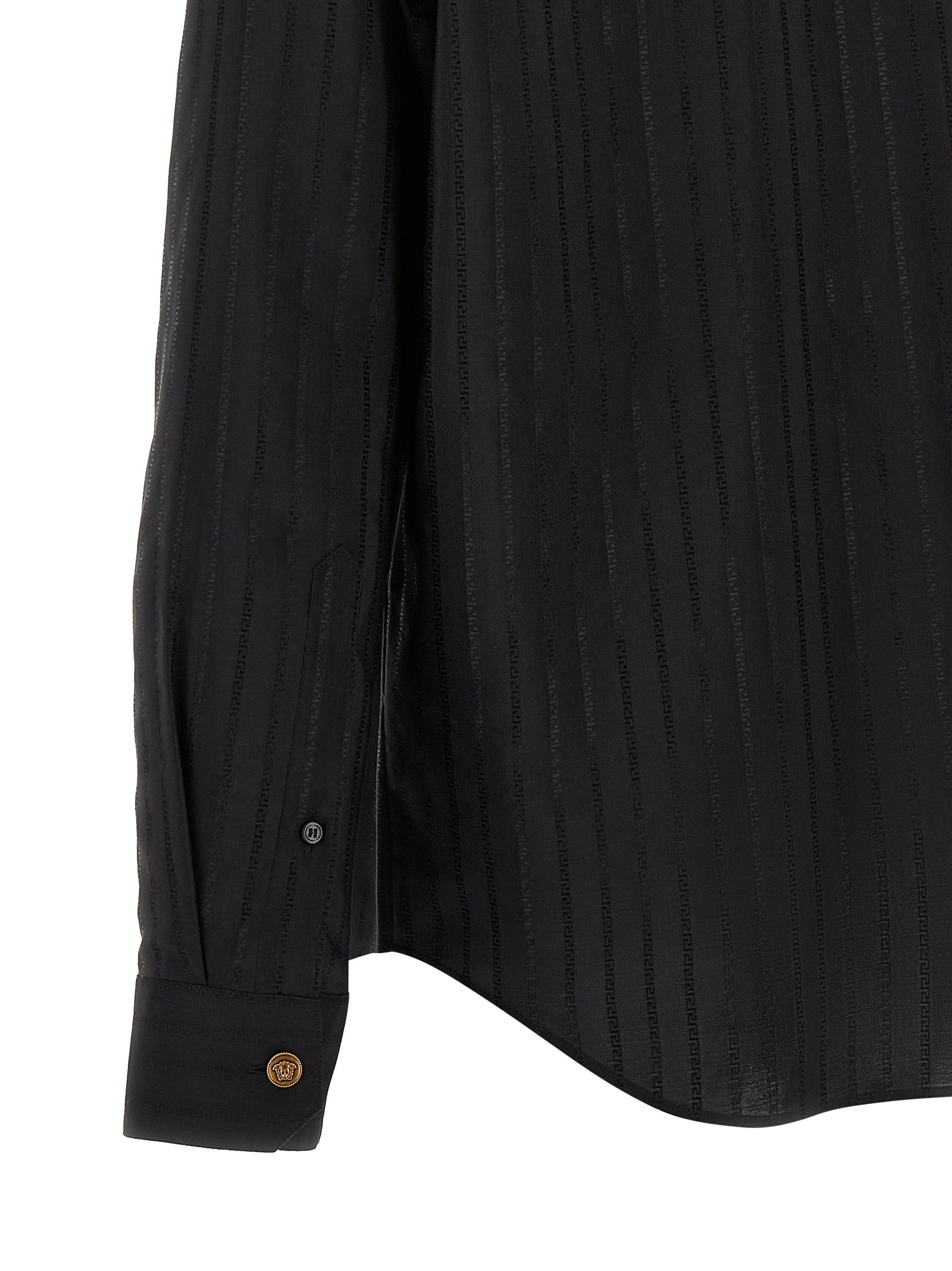 Versace Men Jacquard Silk Shirt VERSACE