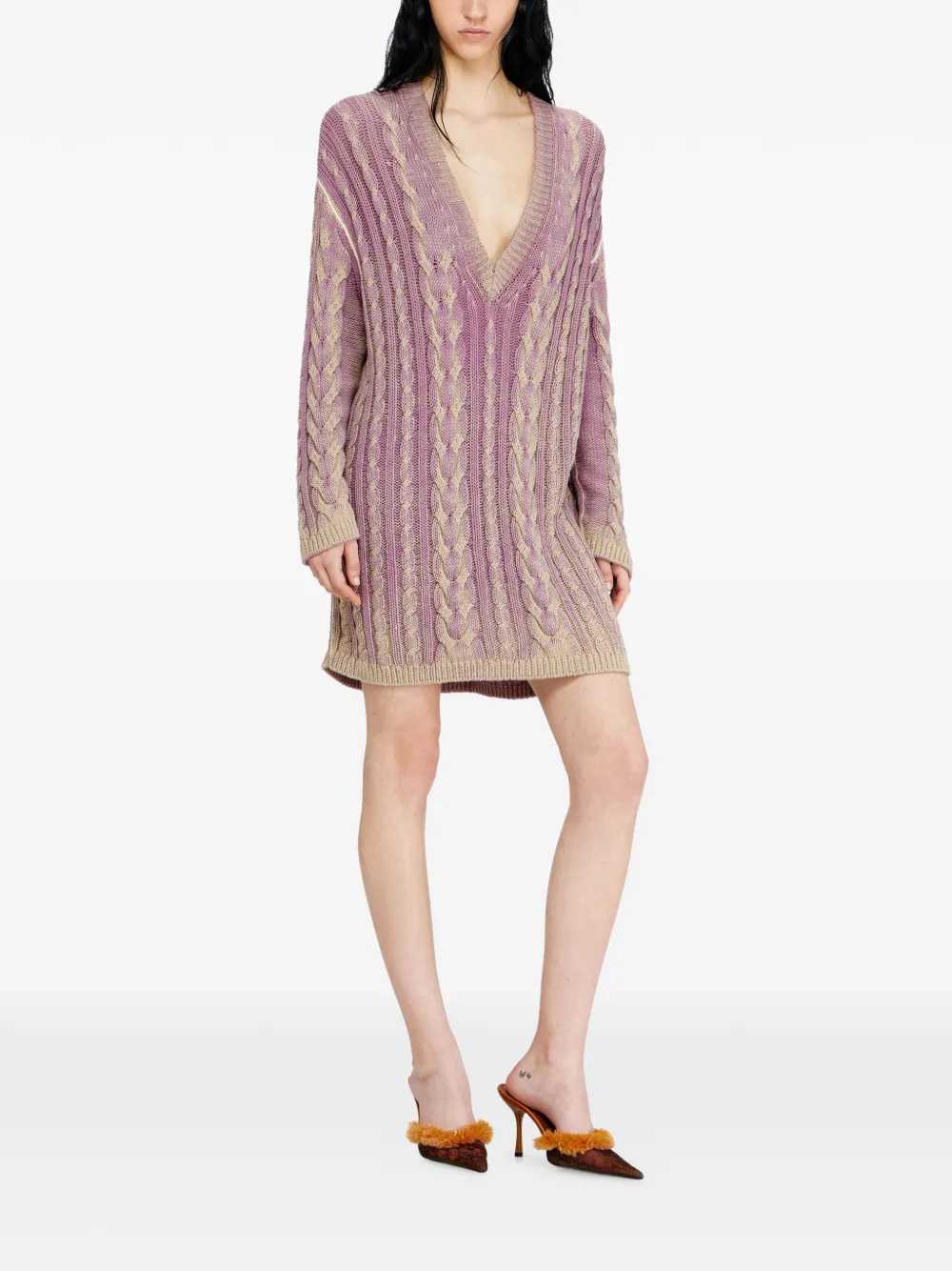 Diesel Women Short V-Neck Dress DIESEL