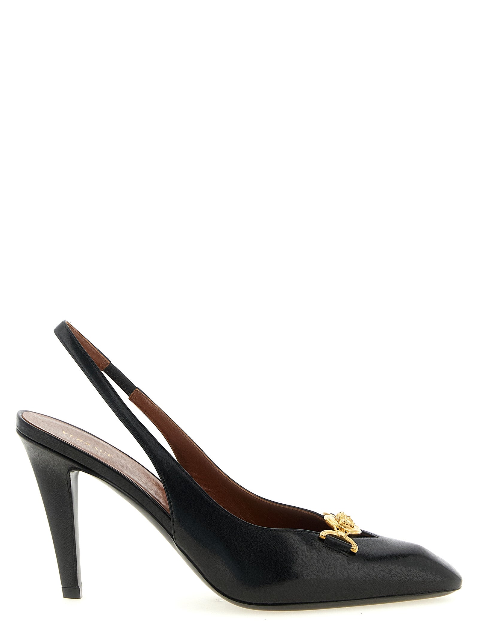 Versace Women 'La Medusa' Leather Slingbacks VERSACE