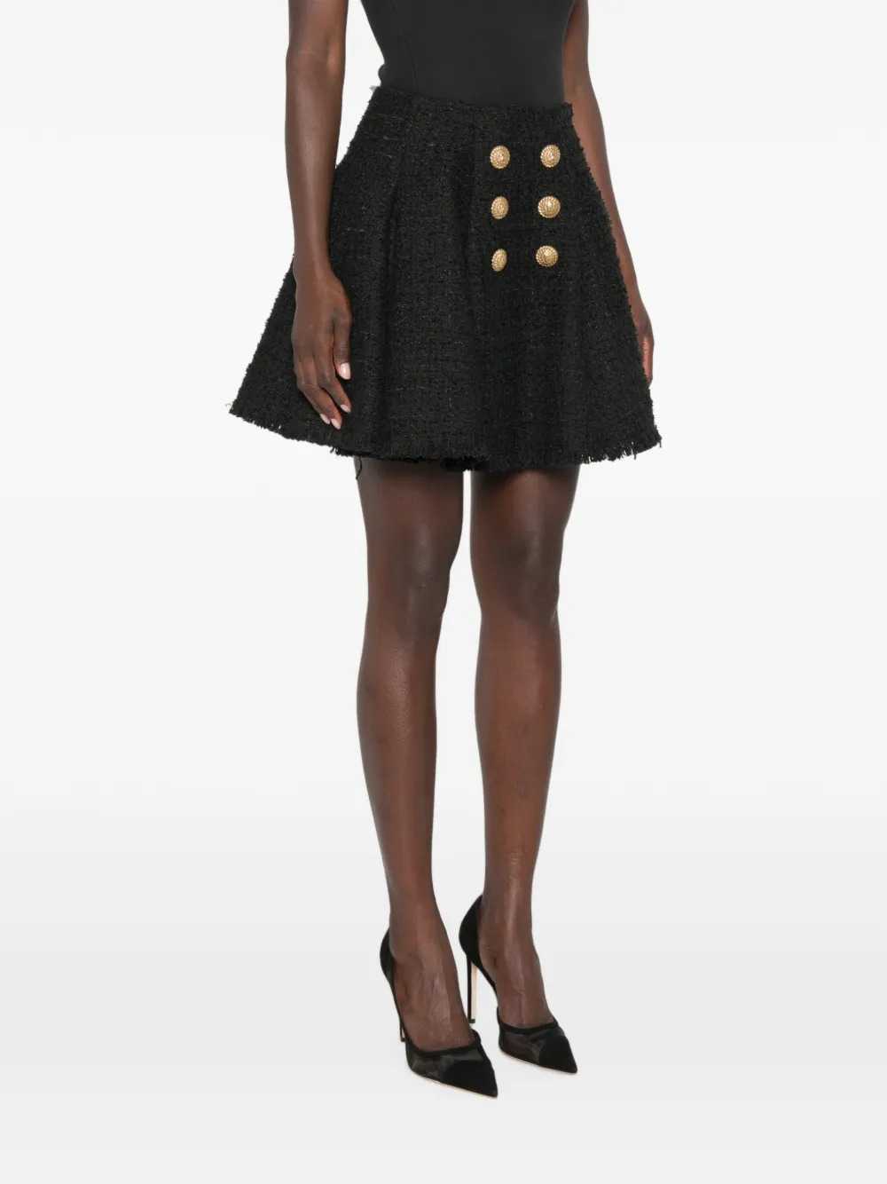 Balmain Women Flared Tweed Skirt BALMAIN