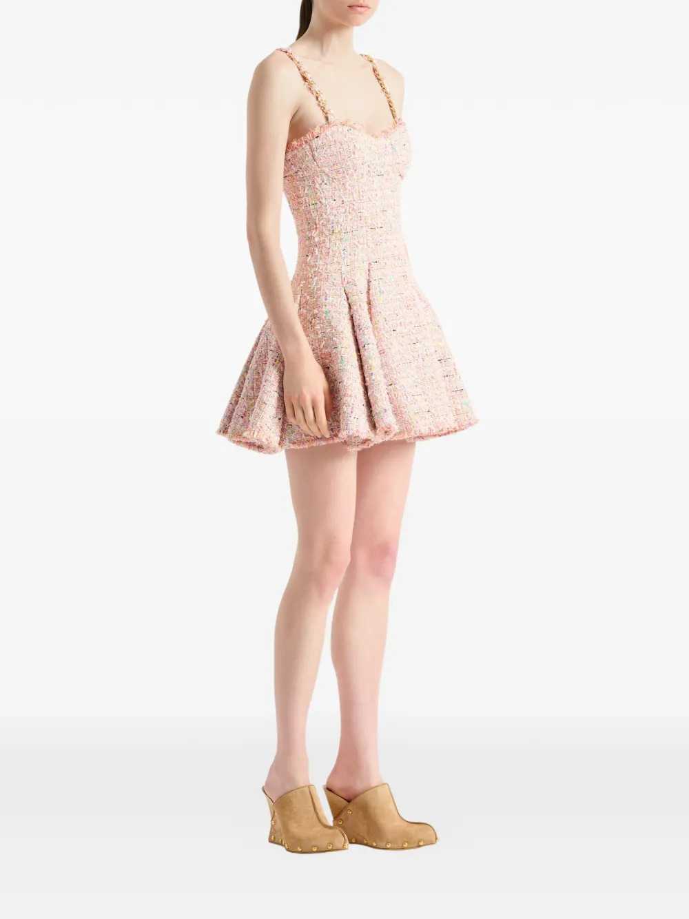 Balmain Women Flared Tweed Dress BALMAIN