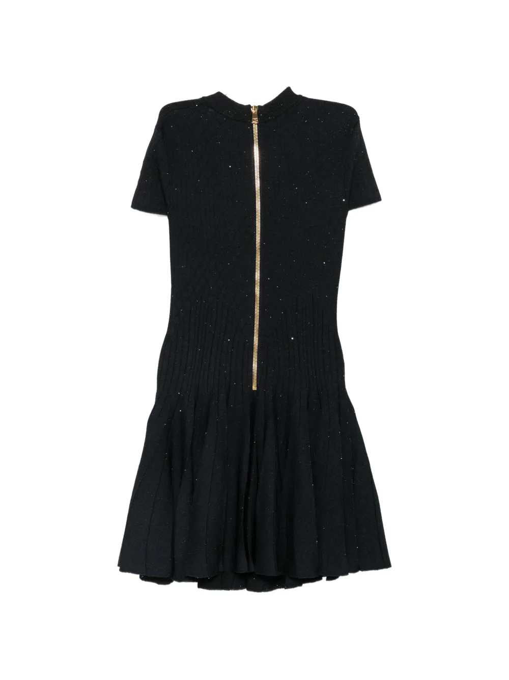 Balmain Women Ribbed Sequin Dress BALMAIN