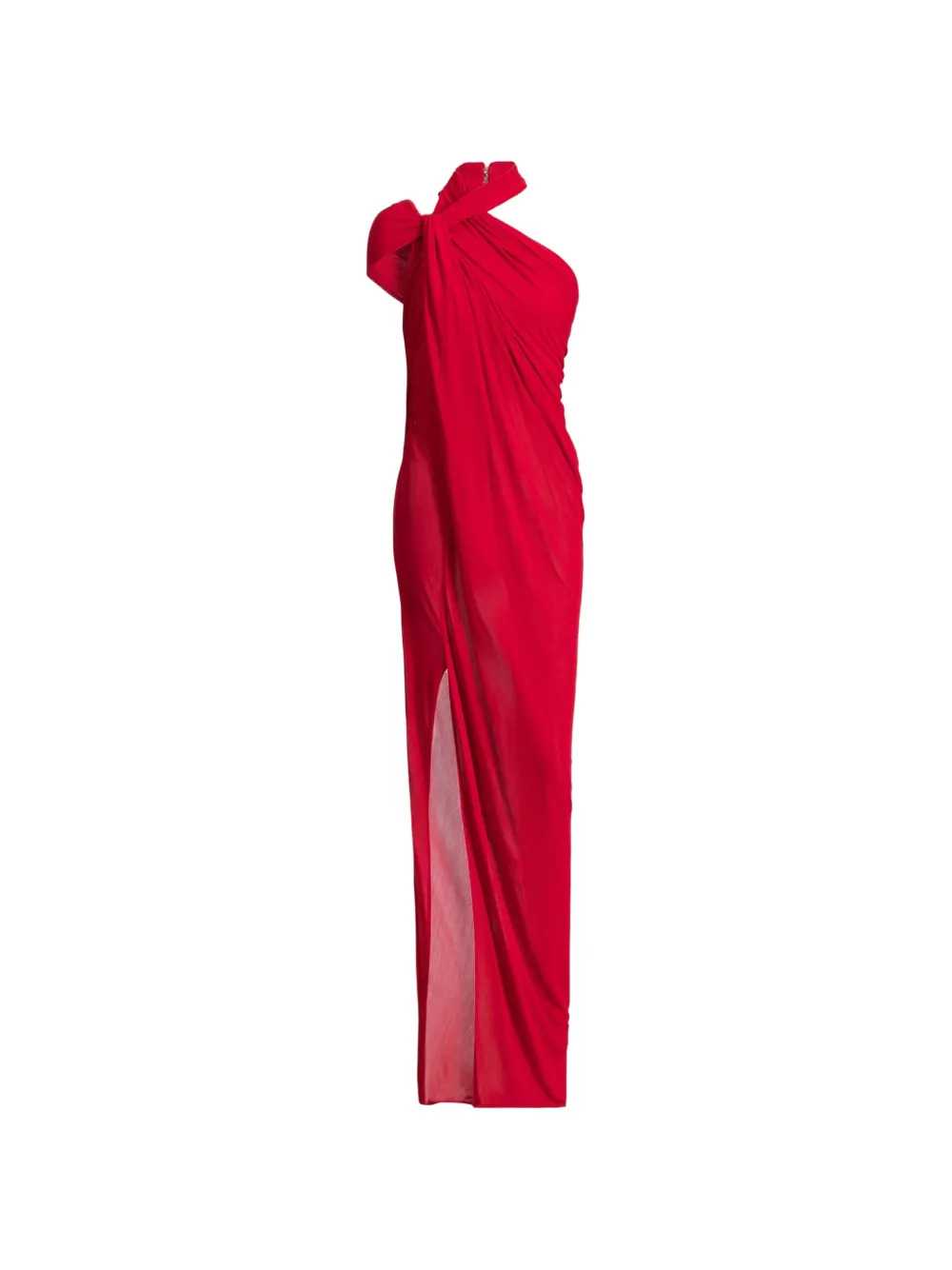 Balmain Women Draped Jersey Maxi Dress BALMAIN