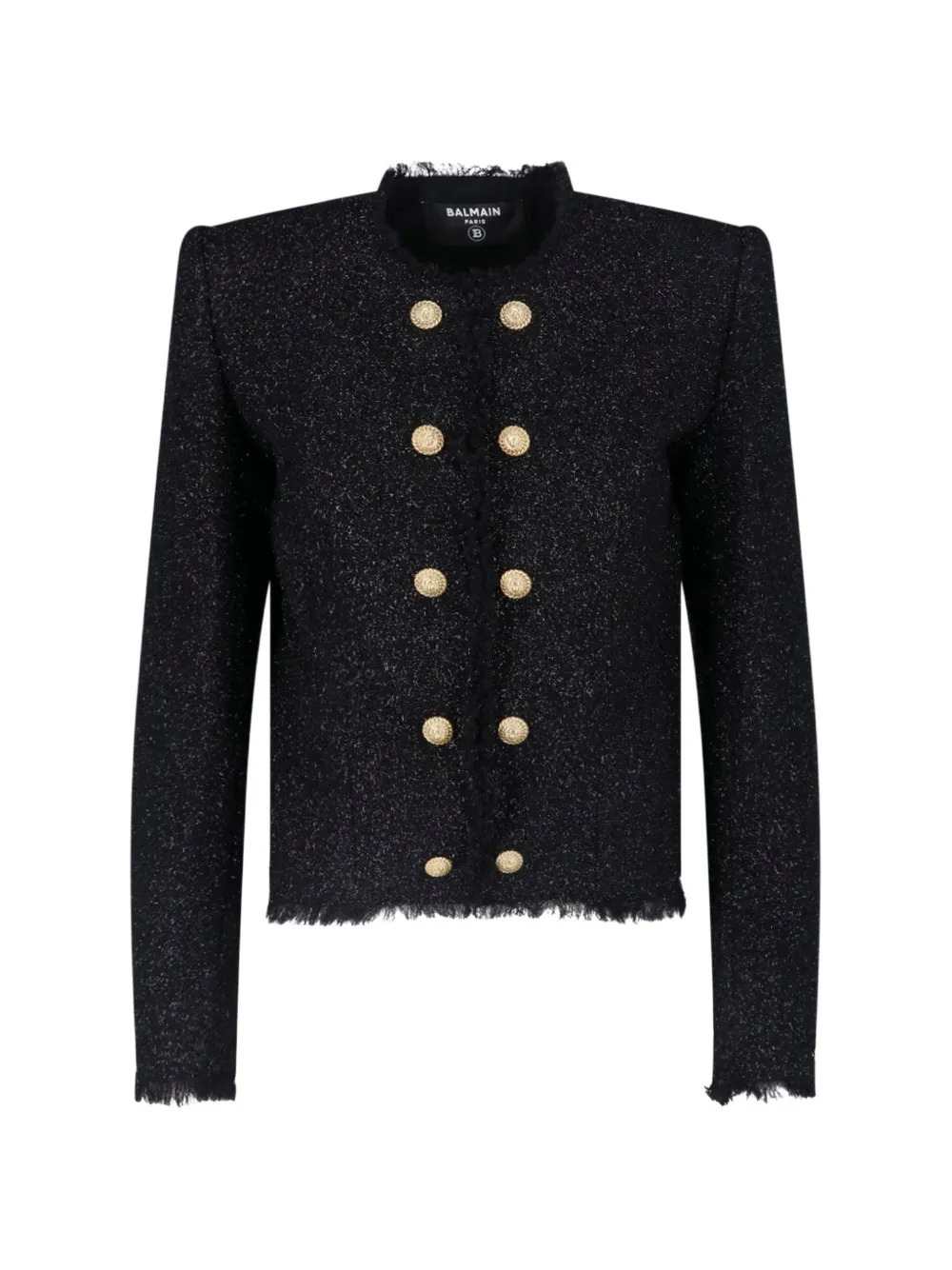 Balmain Women Tweed Jacket With Lion-Head Buttons BALMAIN