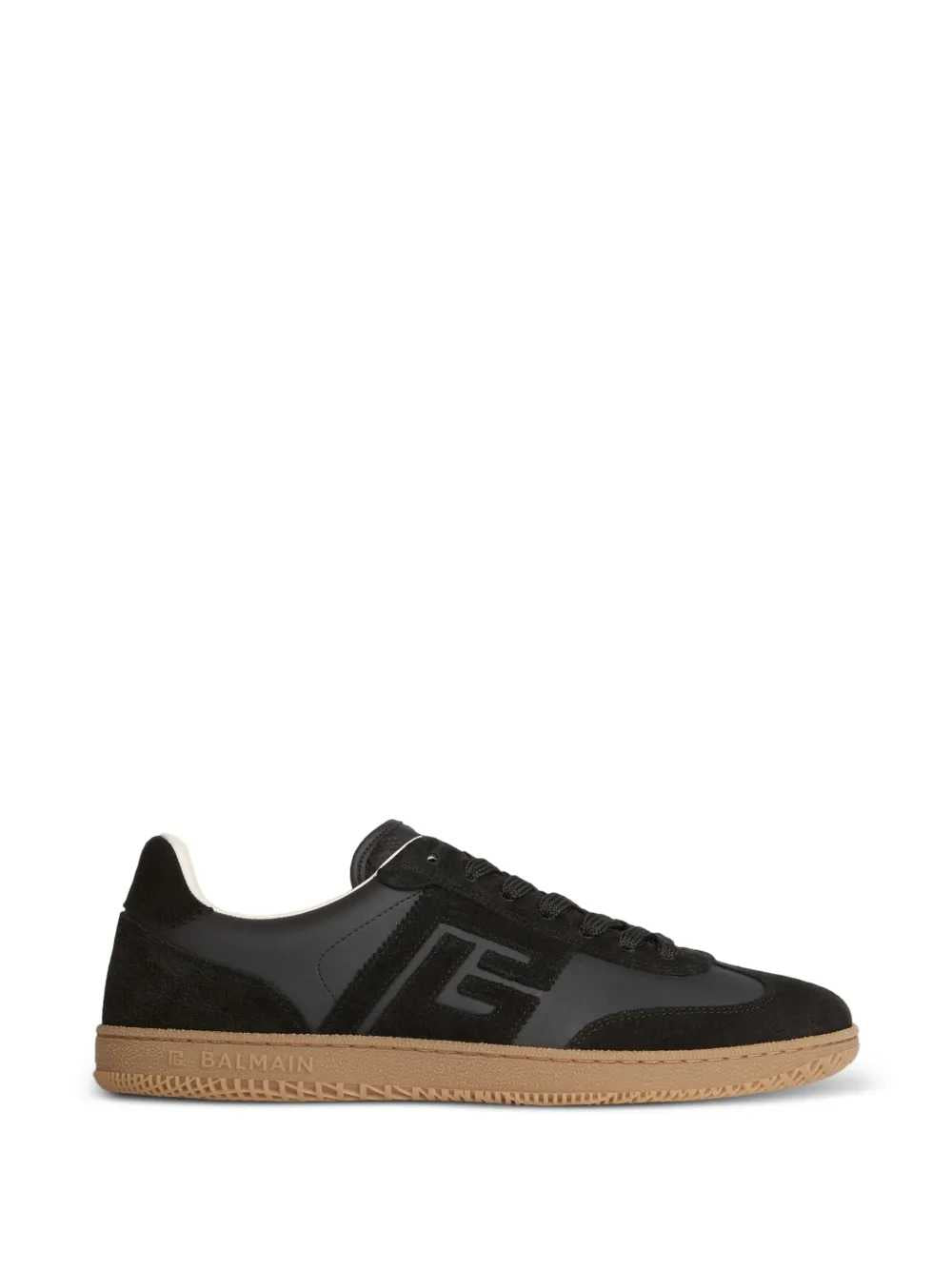 Balmain Men Swan Sneakers In Suede And Smooth Leather BALMAIN