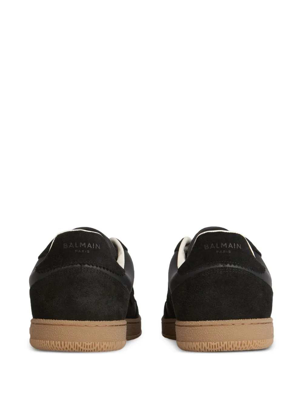 Balmain Men Swan Sneakers In Suede And Smooth Leather BALMAIN