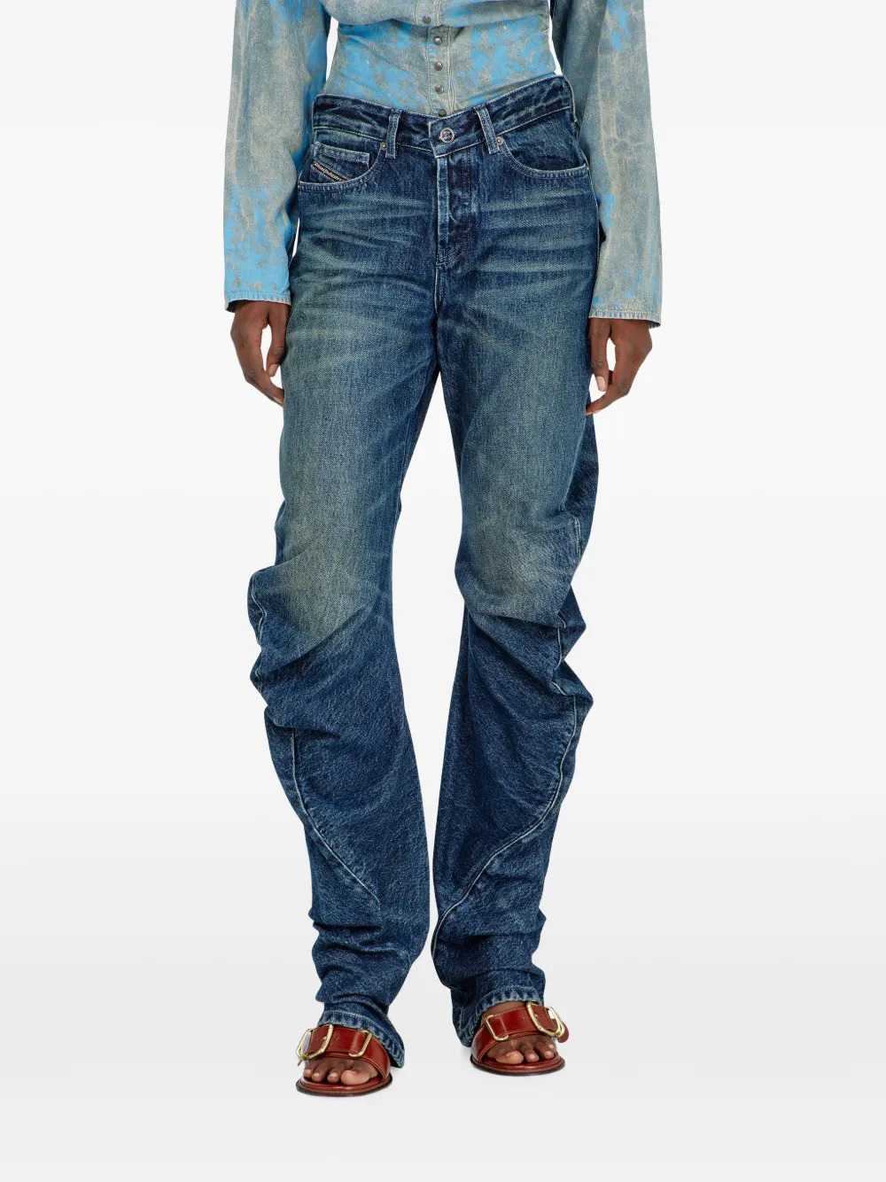 Diesel Women D-Twisty Tapered Jeans DIESEL