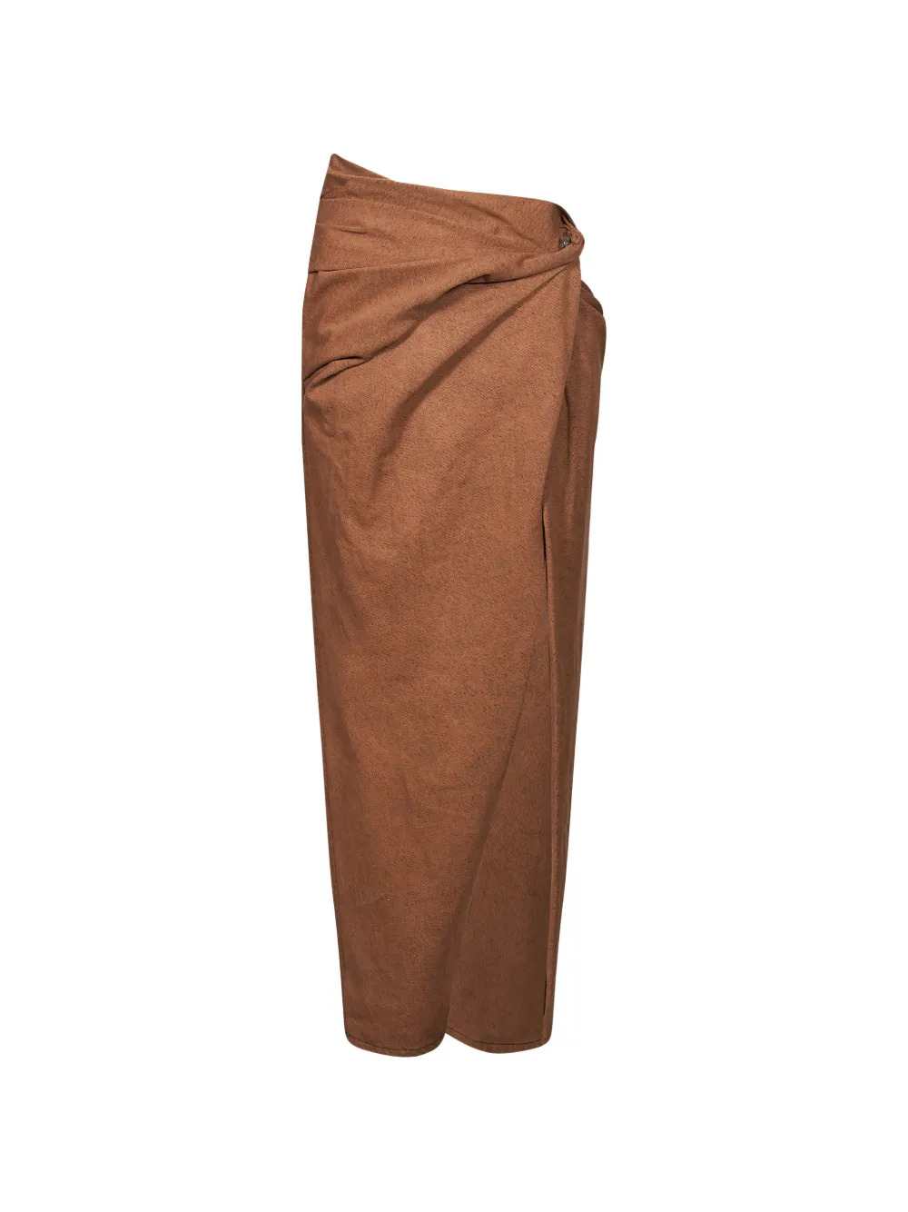 Diesel Women Draped Denim Midi Skirt DIESEL