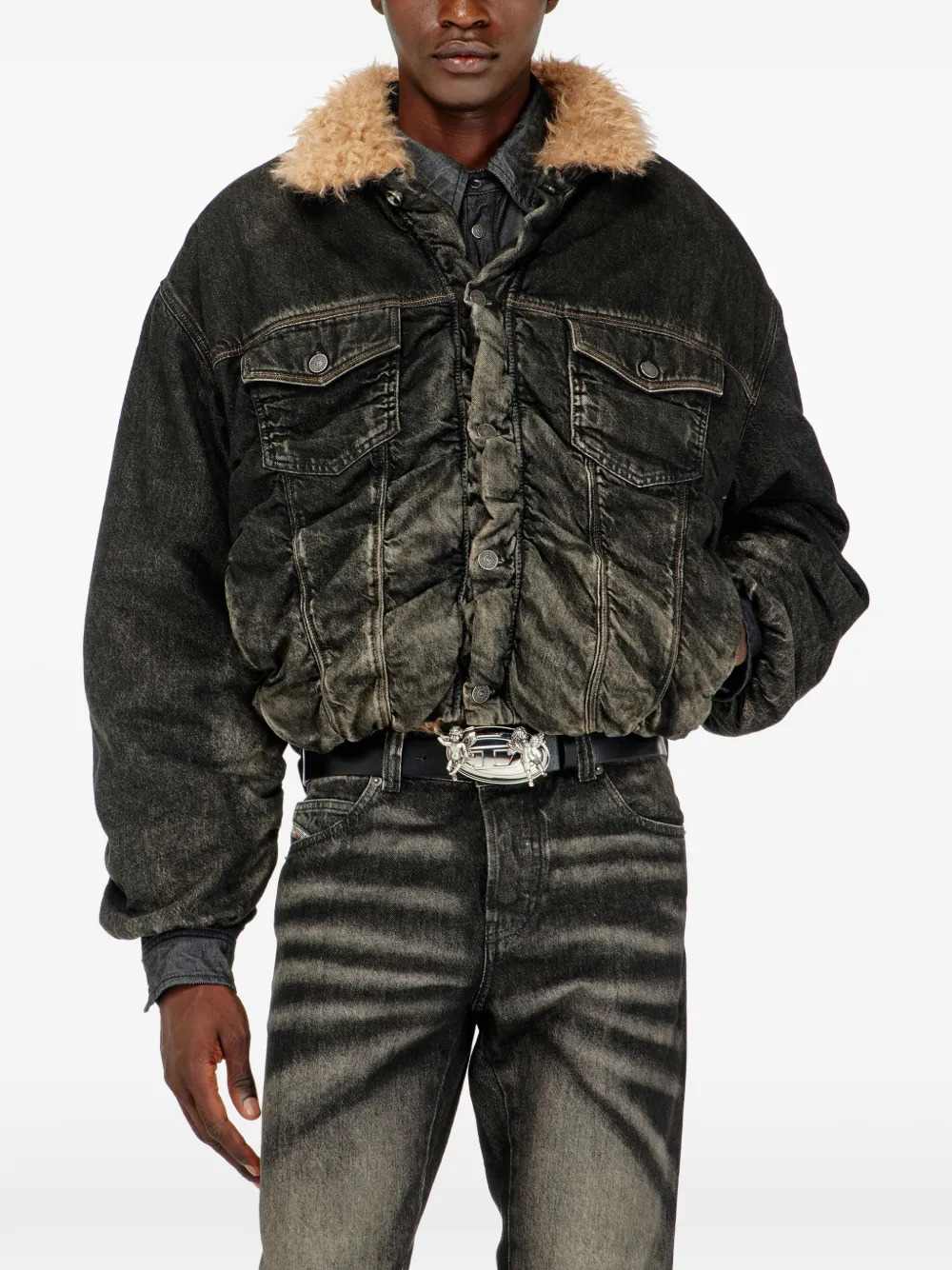 Diesel Unisex Ruffled Jacket DIESEL